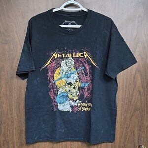 Metallica Size M Black Harvester Sorrow Crew Neck T-Shirt
